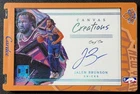 1/1 JALEN BRUNSON 2022-23 PANINI IMPECCABLE CANVAS CREATIONS AUTO PLATINUM 1/1