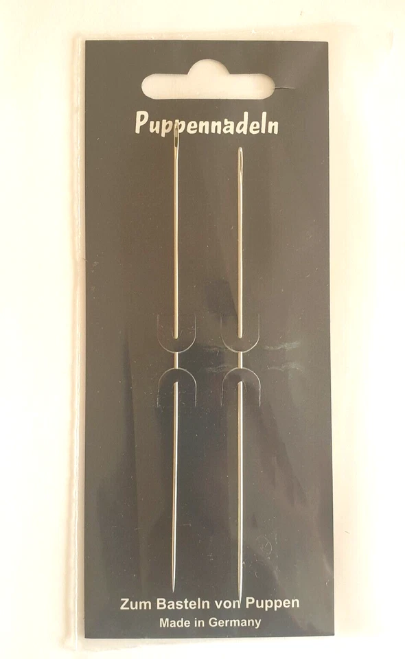 2 Puppennadeln 12cm lange Nähnadeln Puppen basteln Nadel lang Matratzennadeln - Bild 2 von 3
