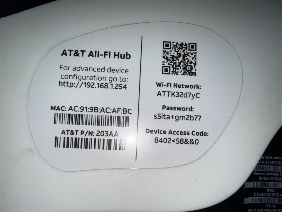 AT&T All-Fi Hub Internet Air Modelo CGW450-400  Foto 3 de 4
