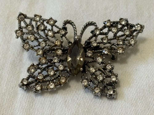 Vintage LOT of Costume Jewelry Signed WEISS Brooch / Pins, Clip On Earrings -L - Picture 15 of 23