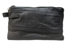 HOBO Waver Cutch Zip Pouch Wristlet Black W/Dust Cover New With Tags