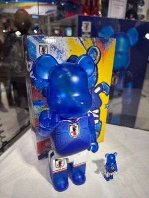 BE@RBRICK JFA Collabo Japan National Football Team 100% 400% Set Samurai Blue