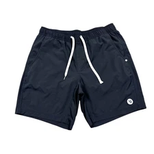 Vuori Men's Kore Shorts 7.5" Black Size M Lined Performance Drawstring V302