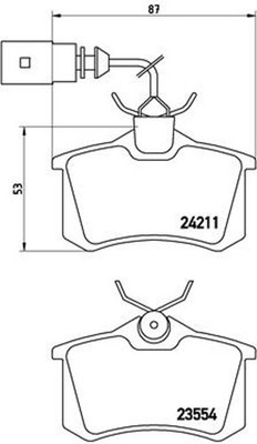 Bremsbelagsatz Scheibenbremse PRIME BREMBO P 85 101 für B5 A4 8D5 AUDI Avant RS4