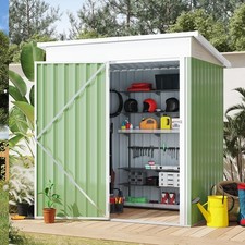 3' x 5' Metal Outdoor Storage Shed, Waterproof Small Garden Tool Shed