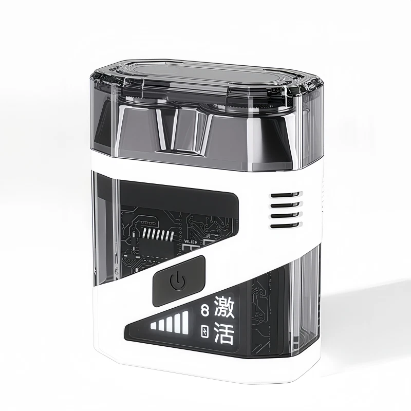 Afeitadora eléctrica de levitación magnética ZKZT-ZL carga rápida naranja Foto 2 de 4