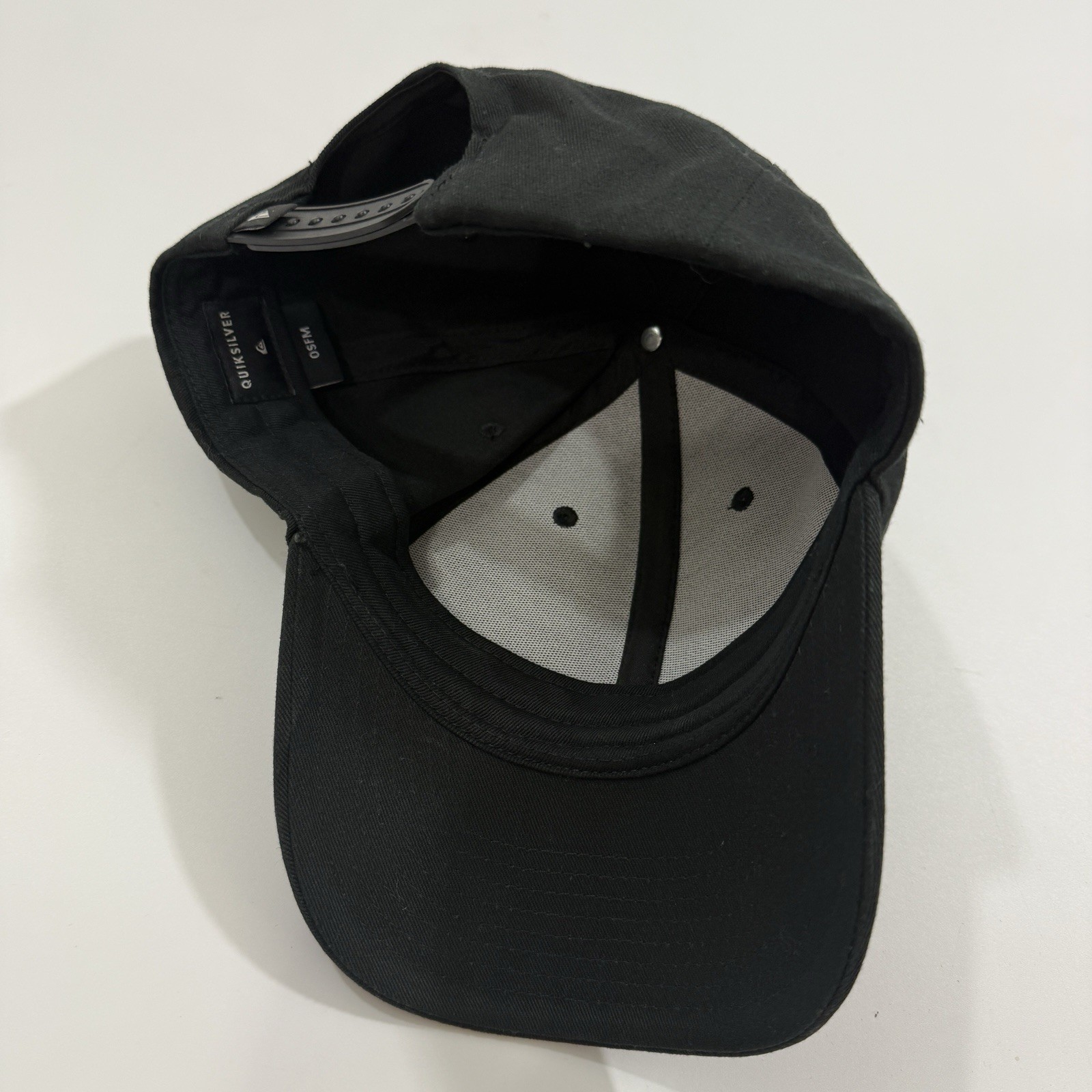 Quiksilver Solid Black Logo Wording Baseball Hat … - image 6
