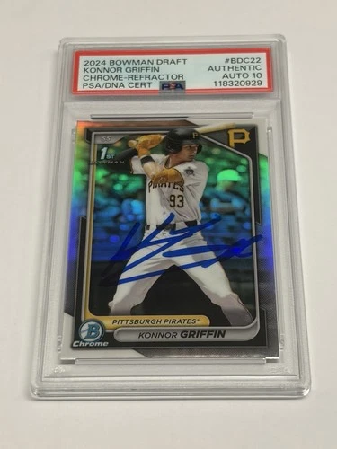2024 Bowman Draft Chrome Konnor Griffin Refractor Auto 1st #BDC-22 PSA 10 Auto