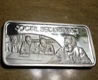 1oz Vintage 1975 Silver Bar .999 American Greatest Events SOCIAL SECURITY ACT