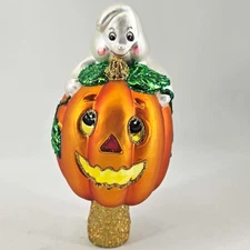 Merck Family's Old World Christmas Blown Glass Halloween Ornament tree topper
