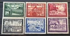 1941 German Stamps set - German Empire Post Mi:DR 773-778 MH* /390