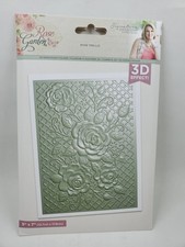 CS1 Crafters Companion Rose Garden Rose Trellis 3D Embossing Folder New