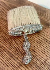 UNGER Bros-.925 Sterling Silver Clothing/Hat Brush 'Cupid' Pattern 2992-Signed