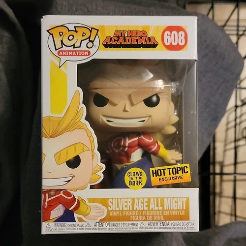 Funko Pop! Vinyl My Hero Academia Silver Age All Might Hot Topic #608 Glow