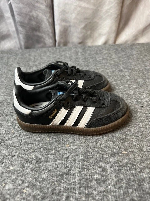 Adidas Samba OG Shoes Kids 6 Classic Black Gum Soccer Low Turf Indoor Sneaker - Image 3 of 4