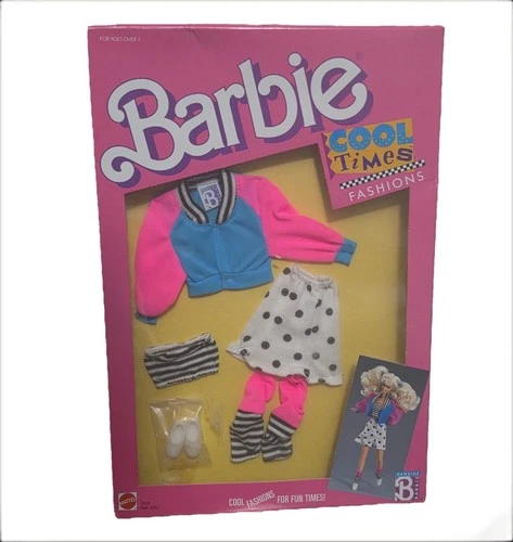Barbie Vintage Unopened Cool Times Fashions Set 3320 Mattel 1988