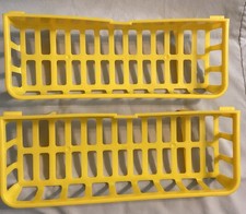 Vintage Fisher-Price Fun Food Kitchen Yellow Basket Plastic Shelf 1980s