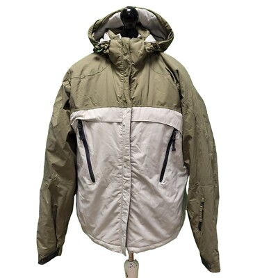 WW982 winddichte Damenjacke alpingrün weiß mit Kapuze UK 2XL 16 EU 44