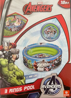 Avengers Marvel  3-Ring Pool  Planschbecken rund  188 cm Badespaß