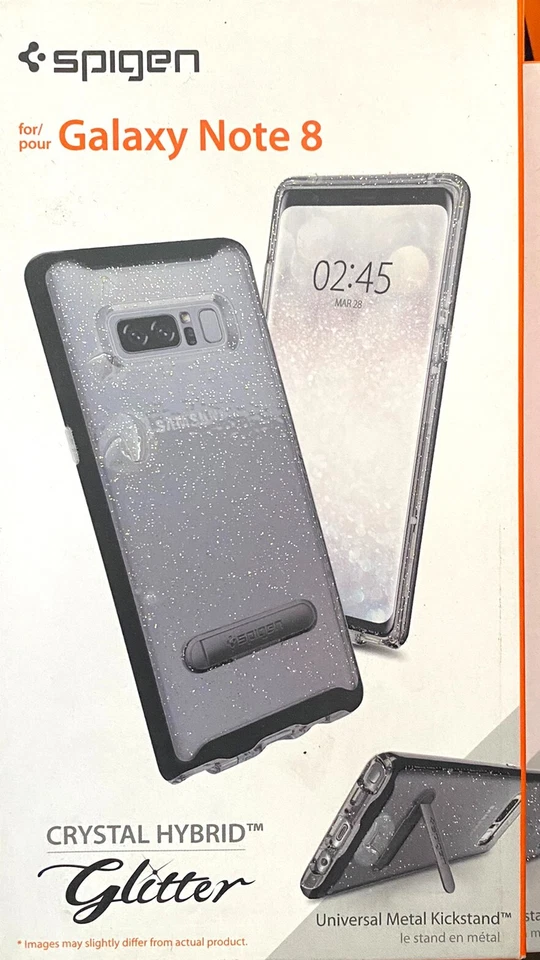 Funda Para Galaxy S8 Plus, Cristal Spigen Híbrido Brillo Cubierta - Cuarzo Gris Foto 4 de 4