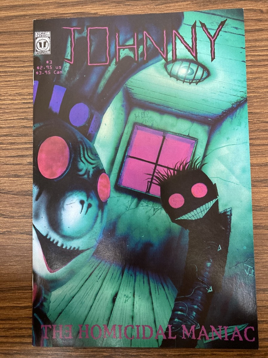 1998 Jhonen Vasquez JOHNNY THE HOMICIDAL MANIAC #3 SLAVE LABOR
