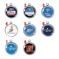OKC Thunder Championship Charms | Bark Proud Thunder Nation | Basketball Jewelry