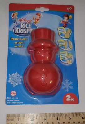 Rice Krispies Treat Christmas Snowman Mold NEW