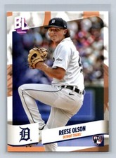 2024 Topps Big League Baseball Rookie Card #58 Reese Olson Detroit Tigers. rookie card picture