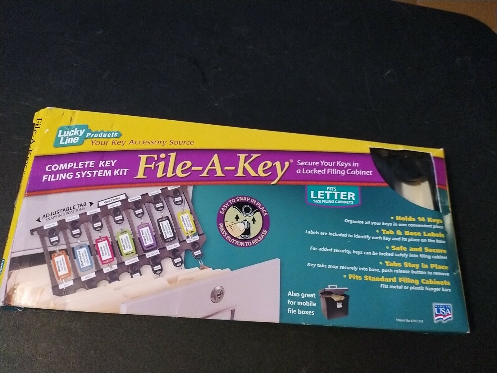 Lucky Line 60800 File A Key Letter Size