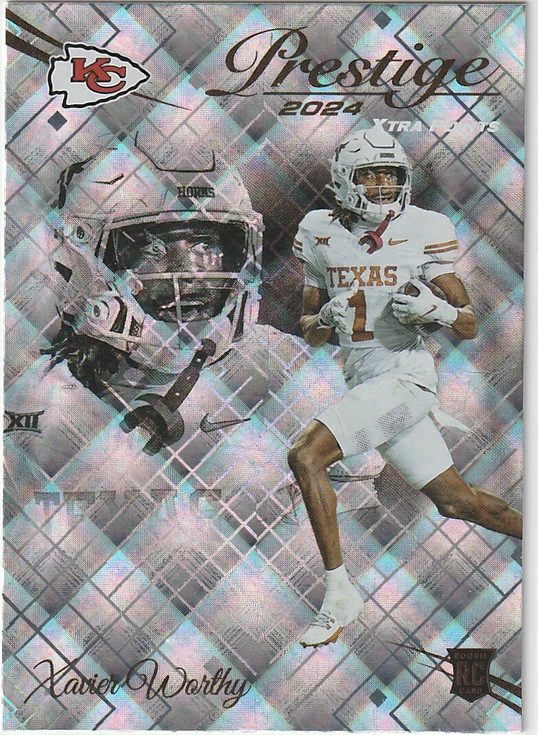 2024 Panini Prestige #330 Xavier Worthy Diamond Xtra Points