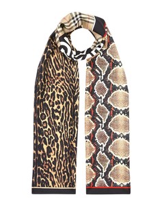 leopard burberry scarf