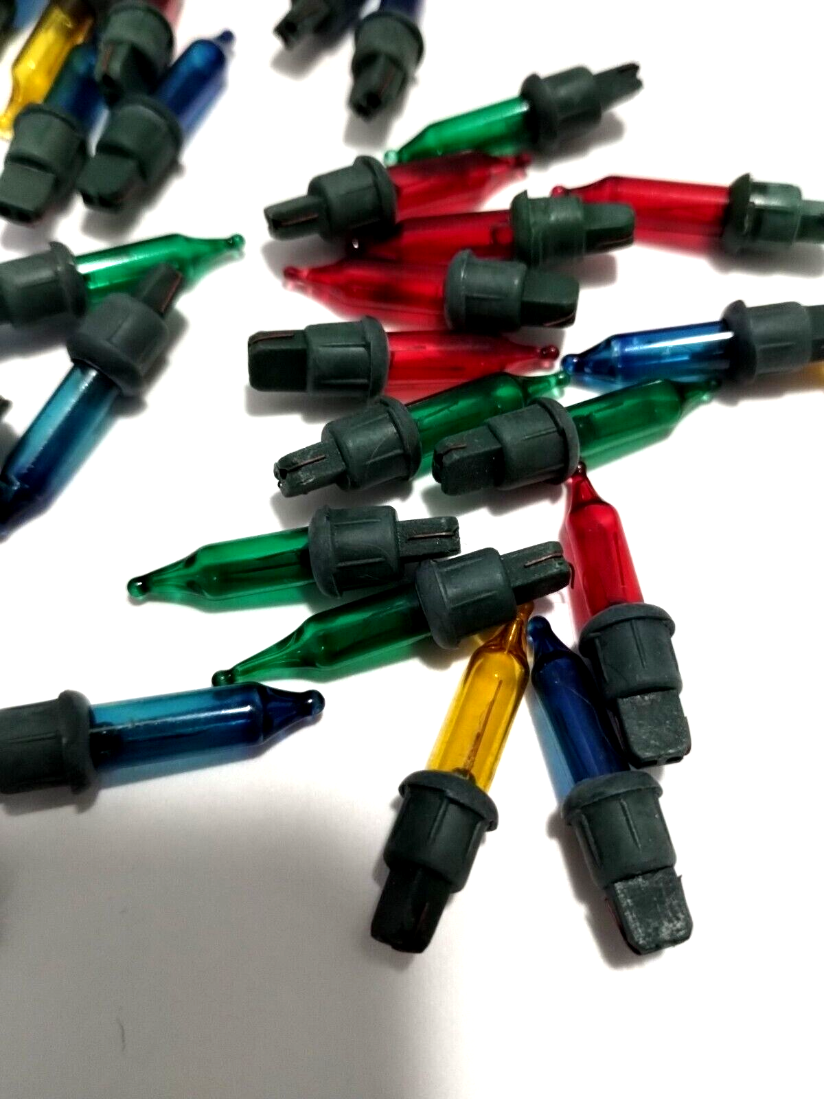 Lot of 130+ Christmas Mini Bulbs Incandescent 2.5 V Multicolor w