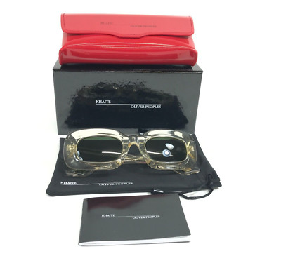 Oliver Peoples x KHAITE Sunglasses OV5548SU 109471 1966C Buff Frames Green Lens