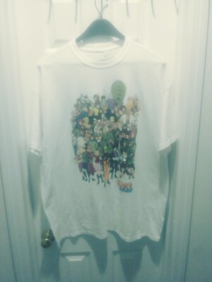 Naruto Shippuden Ripple Junction Vintage 2002 White 3X Cast Graphic T Shirt