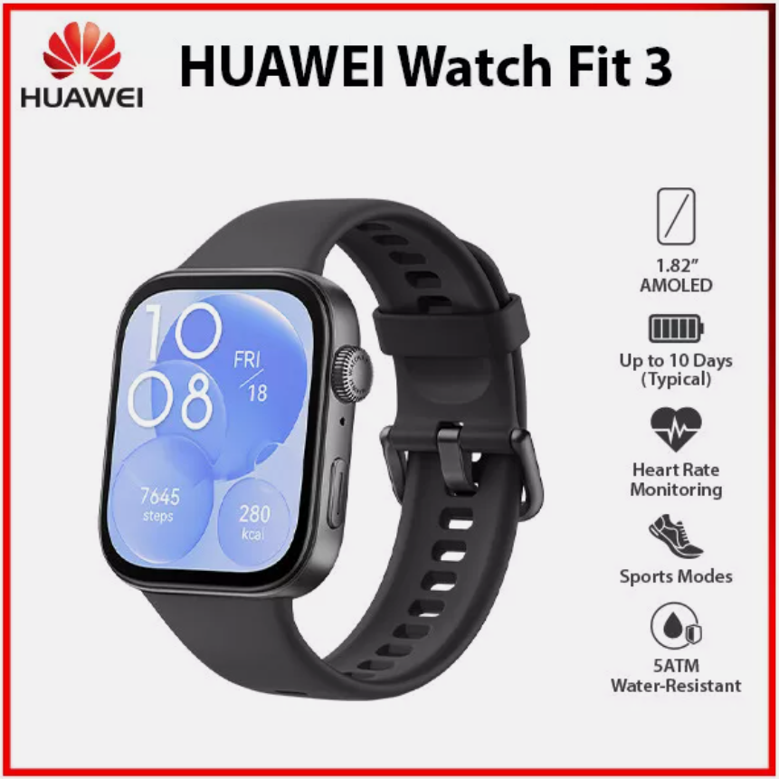 Huawei Watch Fit BLACK ATM AMOLED Bluetooth Android iOS - Main Image
