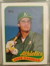 1988 Jose Canseco Topps 500 Error Card Stats Cut very rare
