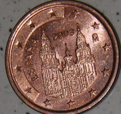  2003 5 EURO CENT SPAIN COIN - GOOD CIRCULATED