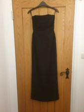 black size 8 Next strapless evening dress