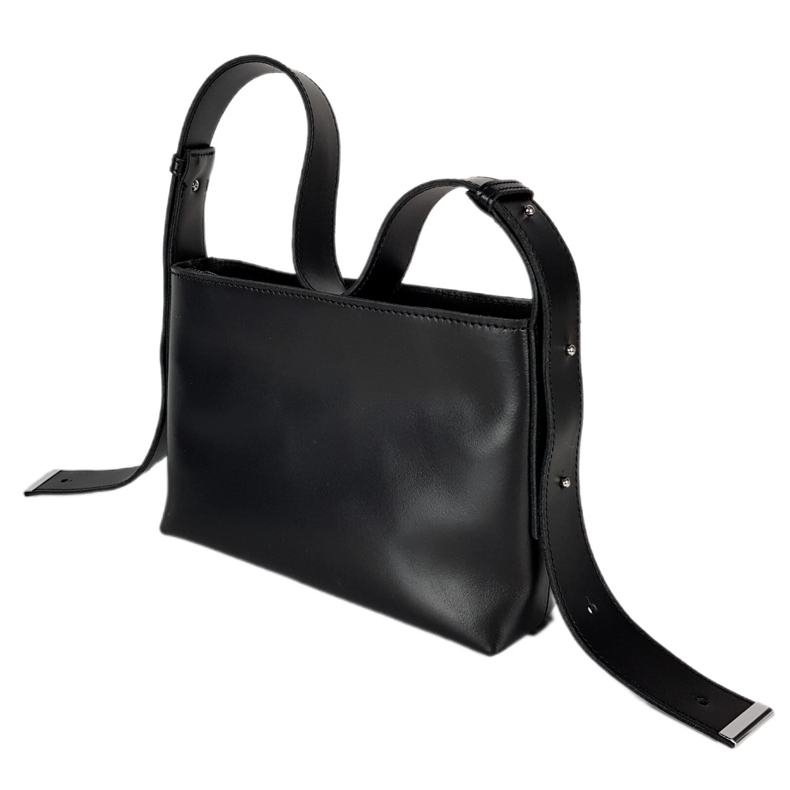 COACH Borsa donna a mano VERA PELLE borsa nera tracolla Laidies borsetta fatta a mano