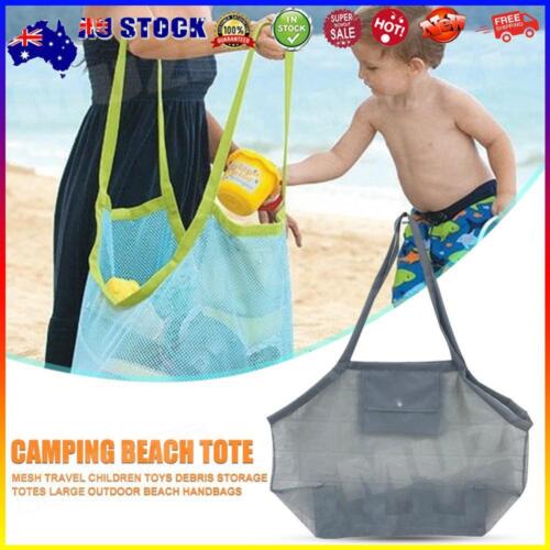 Foldable Swimming Tote Outdoor Child Toys Storage Beach Seashell Bag (Gray) # - Afbeelding 1 van 7