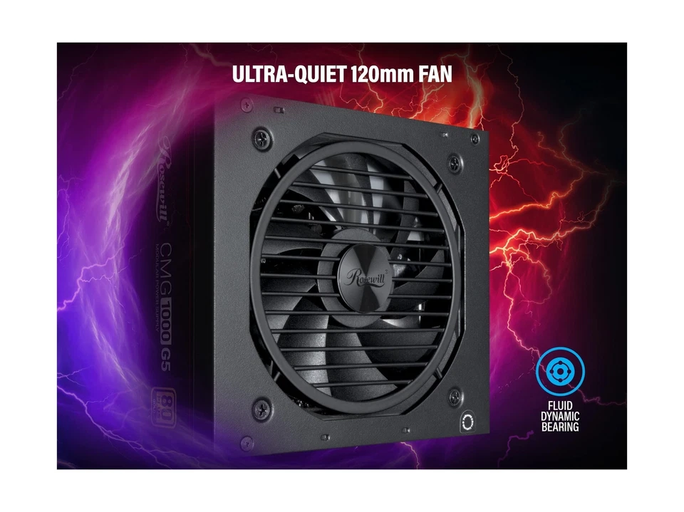 Rosewill CMG1000G5 PCIE 5.0, 80 Gold Full Modular Gaming Power Supply, 12VHPW... - Image 3 of 4