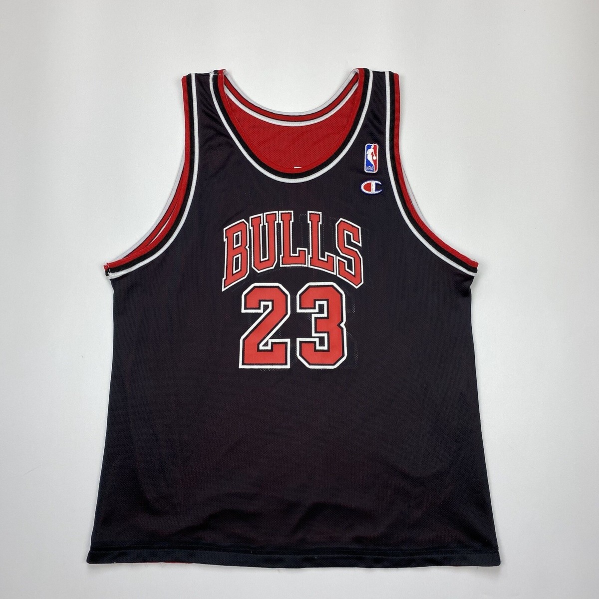 Champion Michael Jordan 23 ユニフォーム NBA VTG 90s CHAMPION MICHAEL JORDAN #23 BLACK JERSEY NBA MENS L