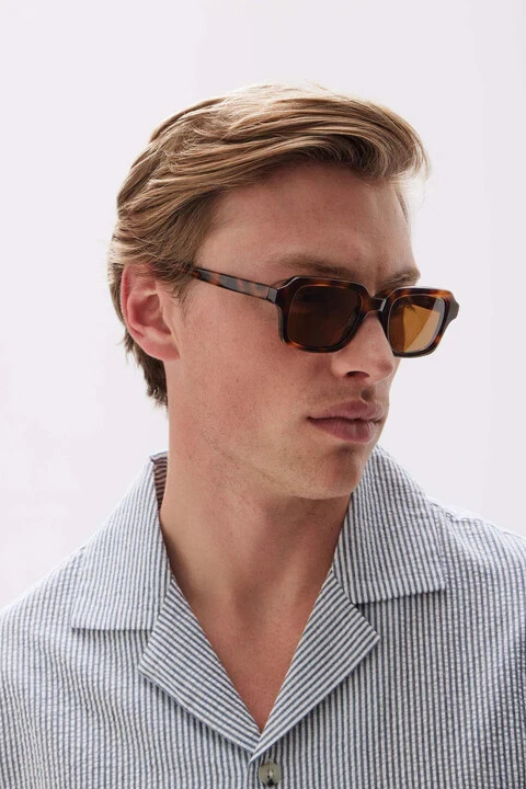 Assembly Label Retro Square Frame Sunglasses Unis… - image 3