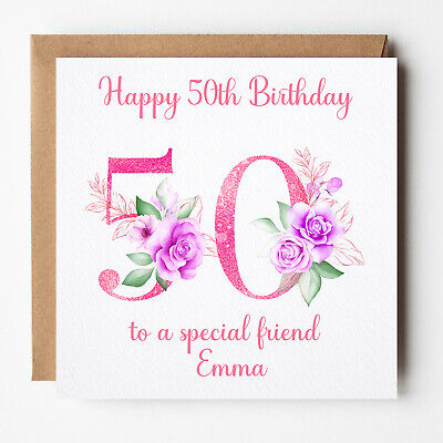 Personalised 40th Birthday Card for Daughter Niece Friend Sister Cards