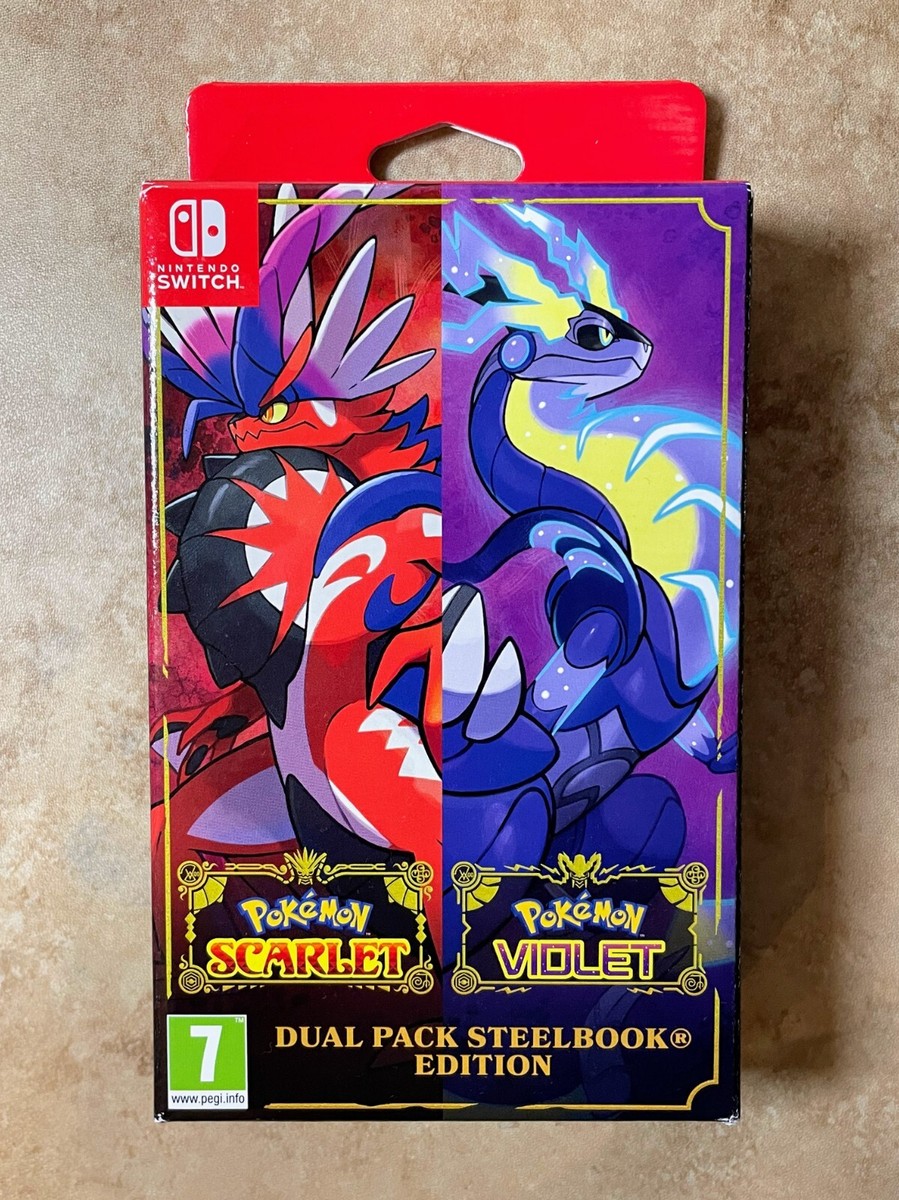 Pokemon Scarlet & Pokemon Violet Dual Pack SteelBook Edition