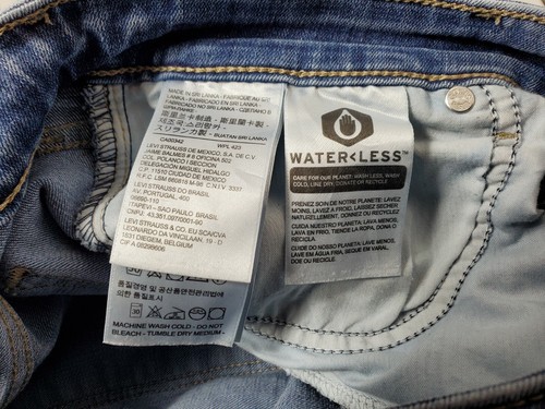Women’s Sz 12 Nice! Levi’s Mid Rise Skinny Light Blue Denim Jeans - Picture 7 of 9