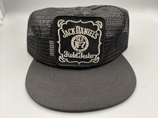 Jack Daniels Field Tester Black Hat Cap Mesh Vintage Made in USA Snapback