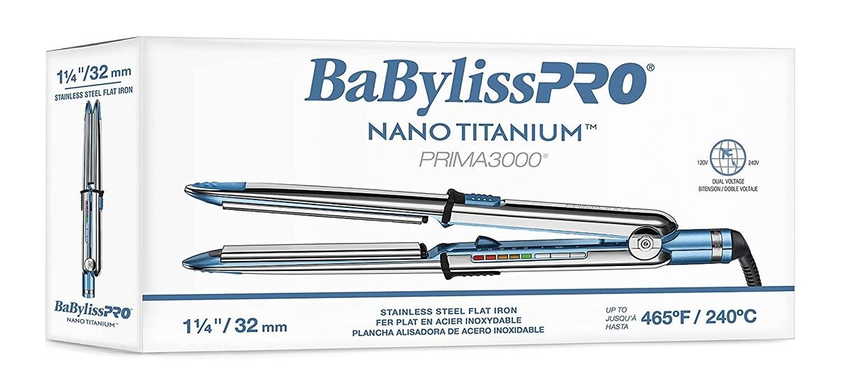 BabylissPro- Optima3000 Nano Titanium Flat Iron - 1.25 in BabylissPro- Optima3000 Nano Titanium Flat Iron - 1.25 in