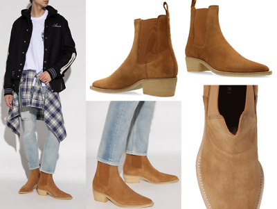 AMIRI Suede Jodhpur Chelsea Crepe Sole Boot Heeled Biker  display picture 1