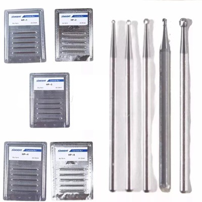 5x Dental Burs HP 1-8 Round Tungsten Carbide Bur 2.35mm for Straight Handpiece